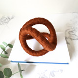 Infinity Knot Table Sculpture Commission Commissioned Original Textile Art