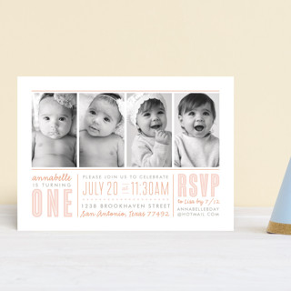 What a Year Children's Birthday Party Postcards