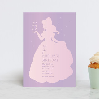 Disney's Sparkling Princess Belle Children's Birthday Party Postcards