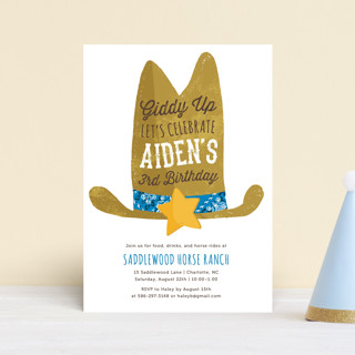 Cowboy Children's Birthday Party Postcards