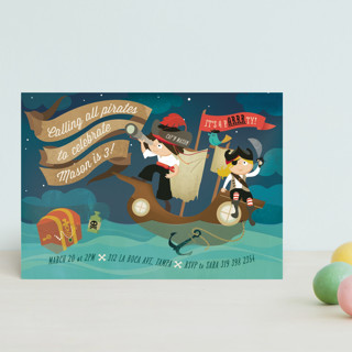 pARRRty! Children's Birthday Party Postcards