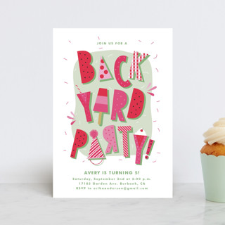 Backyard Party Children's Birthday Party Postcards