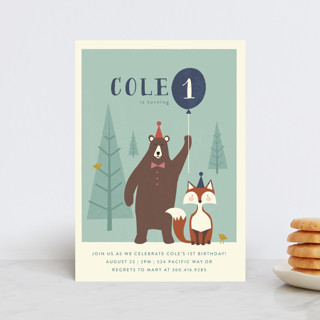 Into The Woods! Children's Birthday Party Postcards