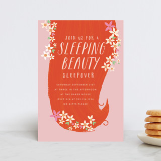 sleeping beauty Children's Birthday Party Postcards