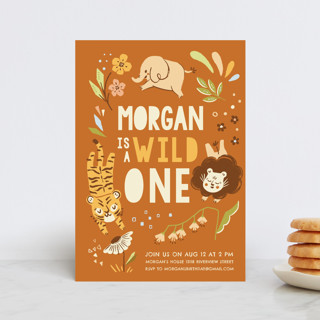 Go Wild Children's Birthday Party Postcards