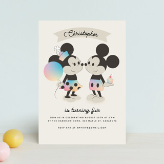 Disney's Mickey and Minnie Children's Birthday Party Postcards