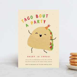 Taco bout a party Children's Birthday Party Postcards