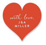 With Heart Custom Stickers