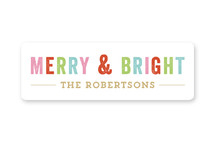Merry Bright Custom Stickers