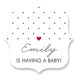 Polka Dot Shower Custom Stickers
