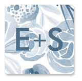 Watercolor Initials Custom Stickers
