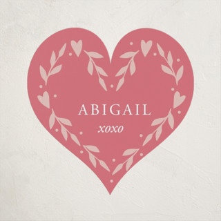 Pressed Heart Custom Stickers