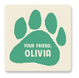 Paw-some friend valentine Custom Stickers