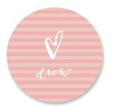 Outline Heart Custom Stickers