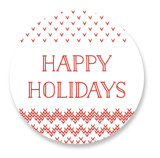 Fair Isle Festive Custom Stickers
