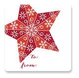 Stenciled Star Custom Stickers