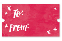 Jolly Texture Gift Tag Custom Stickers