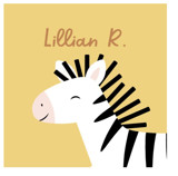 Happy Zebra Custom Stickers