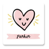 Happy Heart Day Custom Stickers