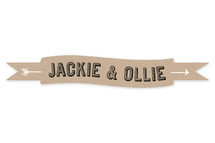 And They Lived Wedding Custom Stickers