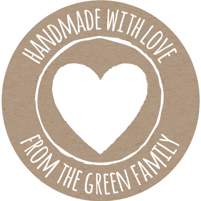 Handmade with Love Custom Stickers by Sarah Green Minted