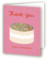 Dot Cake Children's Birthday Party Thank You Cards