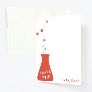 Mad Scientist Children's Birthday Party Thank You Cards
