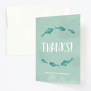 Little Mermaid Children's Birthday Party Thank You Cards