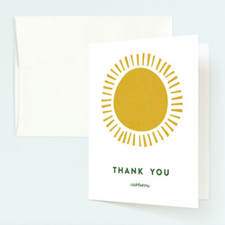Outdoors Children's Birthday Party Thank You Cards