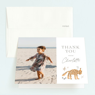 pencil sketch Children's Birthday Party Thank You Cards