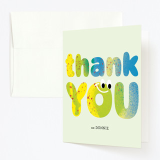 Slime Children's Birthday Party Thank You Cards