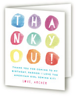 Party Dots Children's Birthday Party Thank You Cards