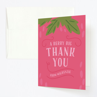 Berry Sweet Children's Birthday Party Thank You Cards
