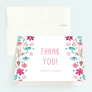 Teepee Party Children's Birthday Party Thank You Cards