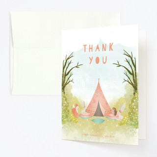Tee Party Children's Birthday Party Thank You Cards