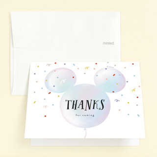 Disney's Mickey Mouse Palloncino Children's Birthday Party Thank You Cards