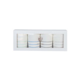 Frenchie Stripes Baking Cups - Cool Palette Party Baking Cups