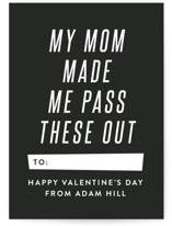 Mom Made Me Classroom Valentine's Day Cards