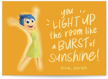 Pixar Joy Burst of Sunshine Classroom Valentine's Day Cards