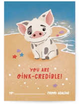 Pixar - Moana Pua - Oink-credible Classroom Valentine's Day Cards