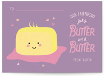 Friendship Gets Butter Classroom Valentine's Day Cards