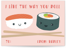 Sushi Love Classroom Valentine's Day Cards