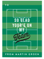 Glad you're on my Team Classroom Valentine's Day Cards