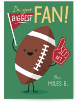 Football Fan Classroom Valentine's Day Cards