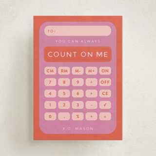 Count on Me Classroom Valentine's Day Cards