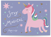 Stay Magical Foil-Pressed Classroom Valentine's Day Cards