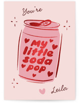 My little soda pop Foil-Pressed Classroom Valentine's Day Cards