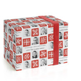 Snowflake Squares Personalized Wrapping Paper Sheets