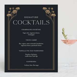 Nouveau flowers Small Custom Signs