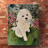 Pet Portrait, 12 x 16 in, Painting Commission Commissioned Original Painting